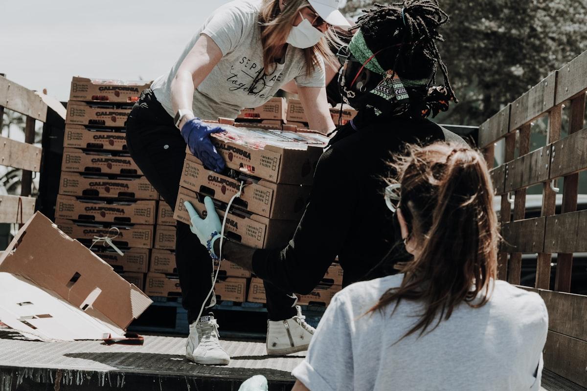 Community volunteers in action